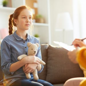 Teenager in Therapy Session
